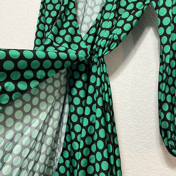 Milly Siena Polka Dot Wrap Dress - Picture 9 of 16